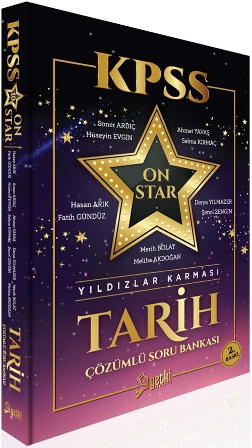 Yetki KPSS Tarih ON Star Yıldızlar Karması Soru Bankası Yetki Yayıncılık Yetki KPSS Tarih ON Star Yıldızlar Karması Soru Bankası Yetki Yayıncılık