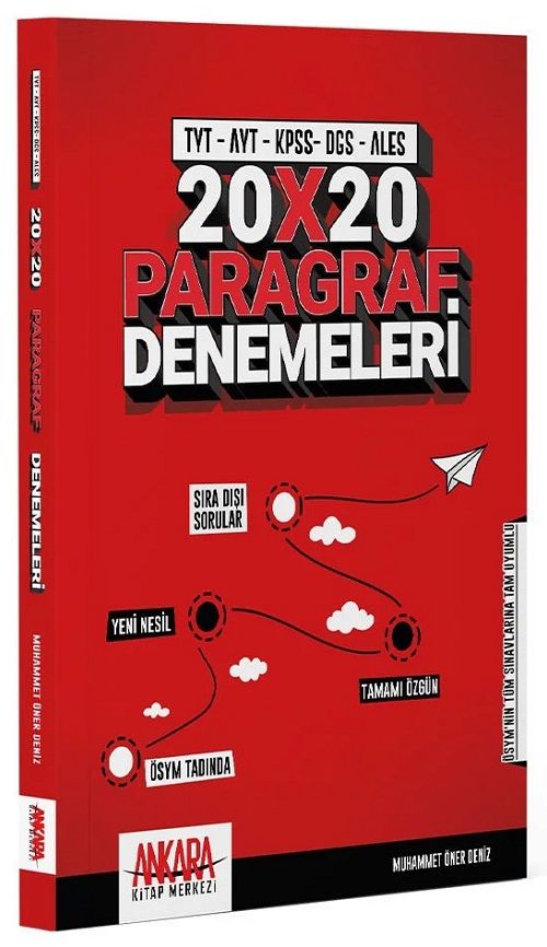 Ankara Kitap YKS TYT AYT KPSS DGS ALES Paragraf 20x20 Deneme Ankara Kitap Merkezi
