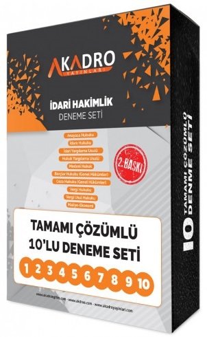 A Kadro İdari Hakimlik 10 Deneme Seti Çözümlü 2. Baskı A Kadro Yayınları A Kadro İdari Hakimlik 10 Deneme Seti Çözümlü 2. Baskı A Kadro Yayınları