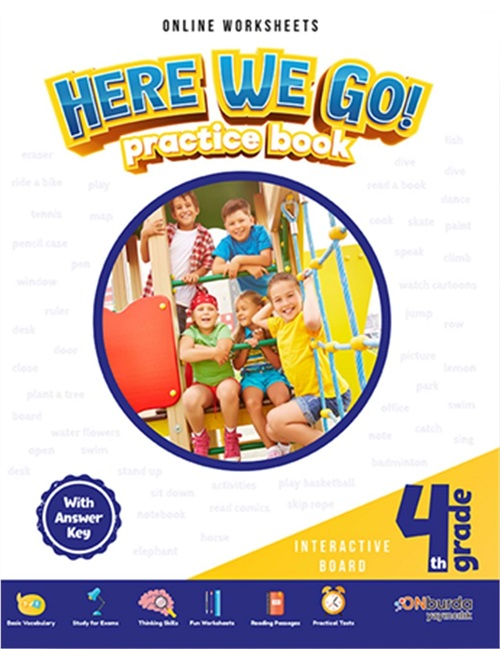 Onburda 4. Sınıf İngilizce Here We Go Practice Book Onburda Yayınları Onburda 4. Sınıf İngilizce Here We Go Practice Book Onburda Yayınları