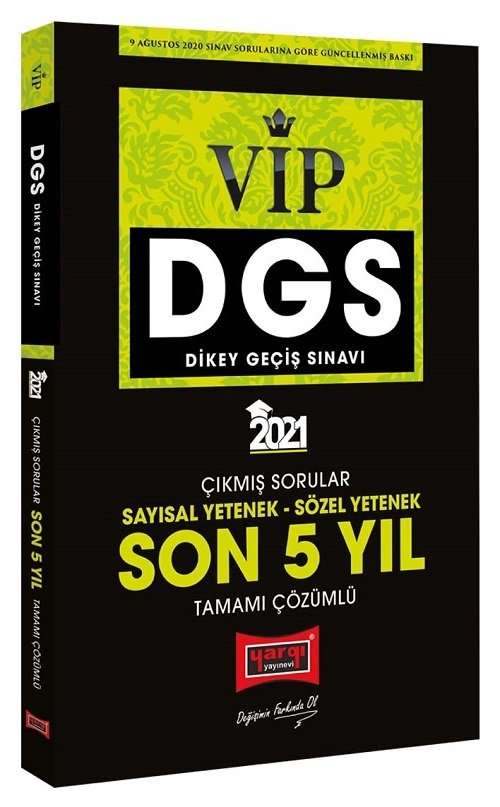 SÜPER FİYAT Yargı 2021 DGS VIP Çıkmış Sorular Son 5 Yıl Çözümlü Yargı Yayınları SÜPER FİYAT Yargı 2021 DGS VIP Çıkmış Sorular Son 5 Yıl Çözümlü Yargı Yayınları