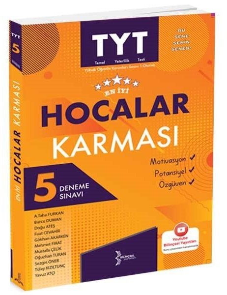 Bilinçsel YKS TYT Hocalar Karması 5 Deneme Sınavı Bilinçsel Yayınları Bilinçsel YKS TYT Hocalar Karması 5 Deneme Sınavı Bilinçsel Yayınları