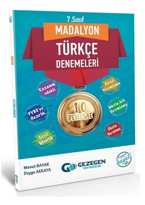 Gezegen 7. Sınıf Türkçe Madalyon 10 Deneme Gezegen Yayınları Gezegen 7. Sınıf Türkçe Madalyon 10 Deneme Gezegen Yayınları