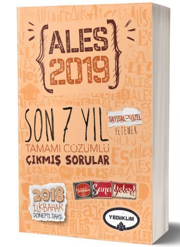 SÜPER FİYAT Yediiklim 2019 ALES Çıkmış Sorular Son 7 Yıl Çözümlü Yediiklim Yayınları SÜPER FİYAT Yediiklim 2019 ALES Çıkmış Sorular Son 7 Yıl Çözümlü Yediiklim Yayınları