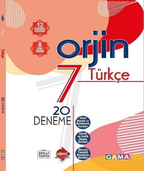 Gama 7. Sınıf Türkçe Orjin 20 Deneme Gama Yayınları