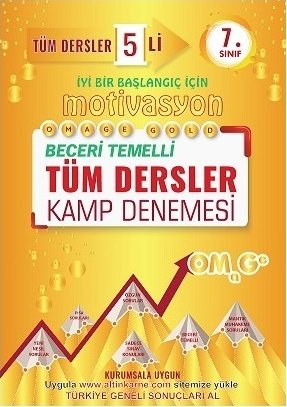 Omage 7. Sınıf Tüm Dersler Motivasyon 5 li Kamp Denemesi Omage Yayınları Omage 7. Sınıf Tüm Dersler Motivasyon 5 li Kamp Denemesi Omage Yayınları