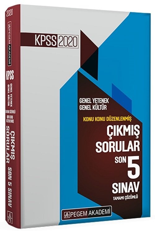 Pegem 2020 KPSS Genel Yetenek Genel Kültür Konu Konu Çıkmış Sorular Son 5 Sınav Pegem Akademi Yayınları Pegem 2020 KPSS Genel Yetenek Genel Kültür Konu Konu Çıkmış Sorular Son 5 Sınav Pegem Akademi Yayınları
