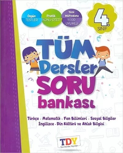 TDY 4. Sınıf Tüm Dersler Soru Bankası TDY Yayınları