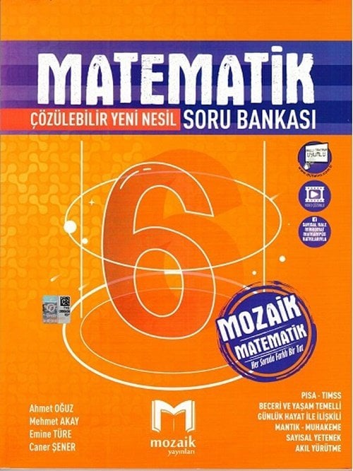 Mozaik 6. Sınıf Matematik Soru Bankası Mozaik Yayınları | indekskitap.com