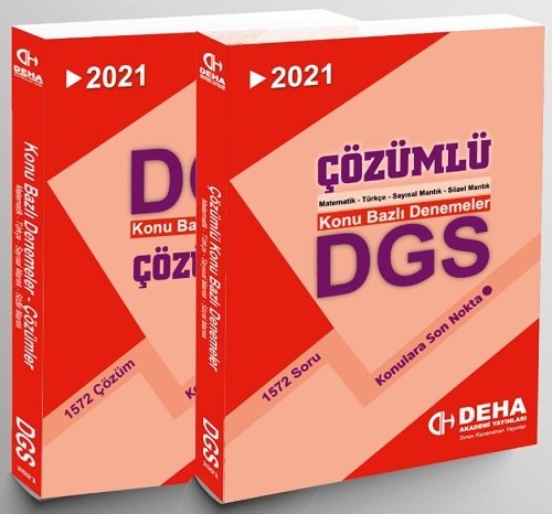 Deha 2021 DGS Konu Bazlı Denemeler ve Çözüm Kitapçığı 2 Kitap Set Deha Yayınları Deha 2021 DGS Konu Bazlı Denemeler ve Çözüm Kitapçığı 2 Kitap Set Deha Yayınları