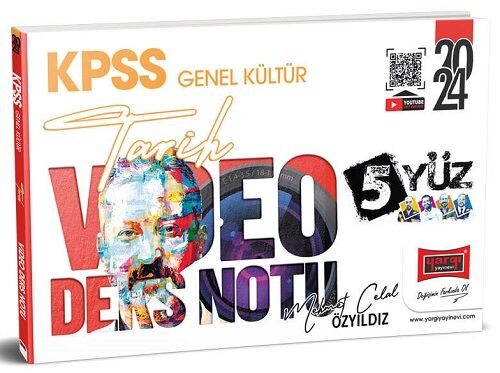 Yargı 2024 KPSS Tarih 5Yüz Video Ders Notu - Mehmet Celal Özyıldız Yargı Yayınları Yargı 2024 KPSS Tarih 5Yüz Video Ders Notu - Mehmet Celal Özyıldız Yargı Yayınları