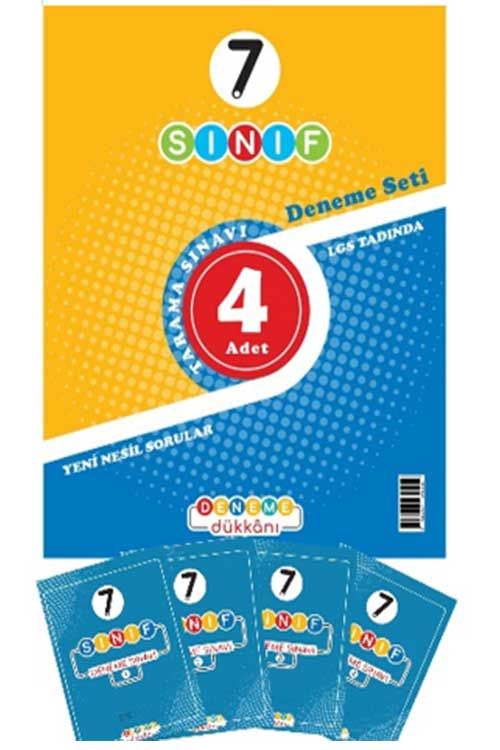 Deneme Dükkanı 7. Sınıf Tüm Dersler 4 lü Deneme Seti Deneme Dükkanı Yayınları Deneme Dükkanı 7. Sınıf Tüm Dersler 4 lü Deneme Seti Deneme Dükkanı Yayınları