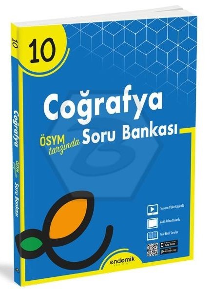 Endemik 10. Sınıf Coğrafya Soru Bankası Endemik Yayınları Endemik 10. Sınıf Coğrafya Soru Bankası Endemik Yayınları