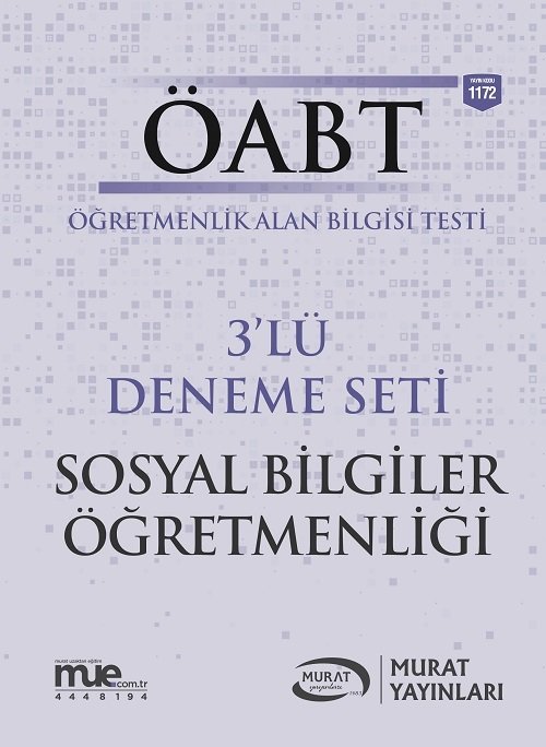 SÜPER FİYAT Murat ÖABT Sosyal Bilgiler Öğretmenliği 3 Deneme Çözümlü Murat Yayınları