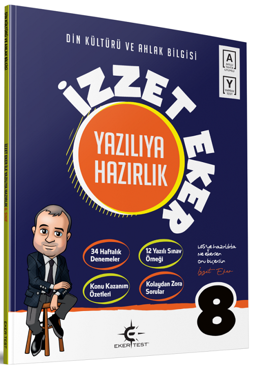 Eker Test 8. Sınıf Din Kültürü ve Ahlak Bilgisi Yazılıya Hazırlık Eker Test Yayınları Eker Test 8. Sınıf Din Kültürü ve Ahlak Bilgisi Yazılıya Hazırlık Eker Test Yayınları