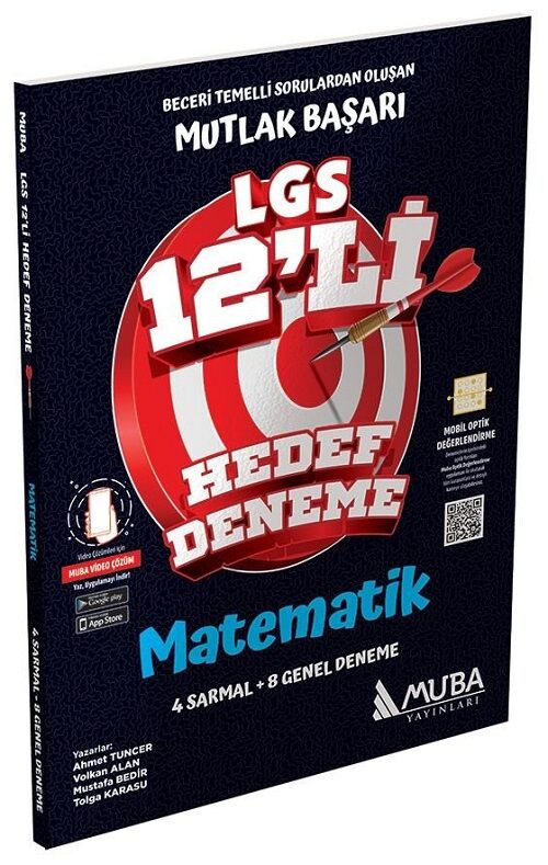 Muba 8. Sınıf LGS Matematik Mutlak Başarı Hedef 12 Deneme Muba Yayınları Muba 8. Sınıf LGS Matematik Mutlak Başarı Hedef 12 Deneme Muba Yayınları