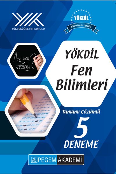 Pegem YÖKDİL Fen Bilimleri 5 Deneme Çözümlü Pegem Akademi Yayınları SB9497