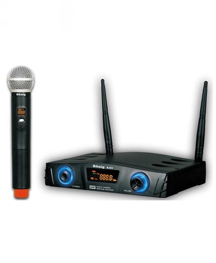 König K-311 Dijital UHF Tek EL Telsiz Kablosuz Mikrofon König K-311 Dijital UHF Tek EL Telsiz Kablosuz Mikrofon