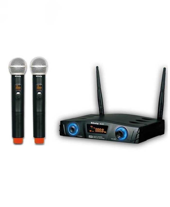 König K-312EE Dijital UHF Çift EL Telsiz Kablosuz Mikrofon König K-312EE Dijital UHF Çift EL Telsiz Kablosuz Mikrofon