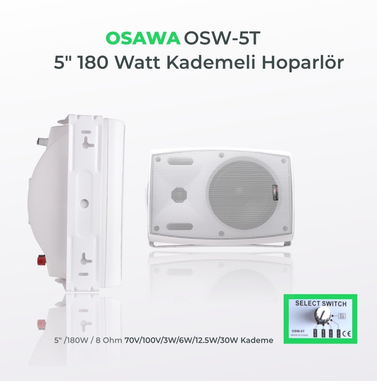 Osawa OSW-5TB 100V Trafolu Duvar Hoparlörü