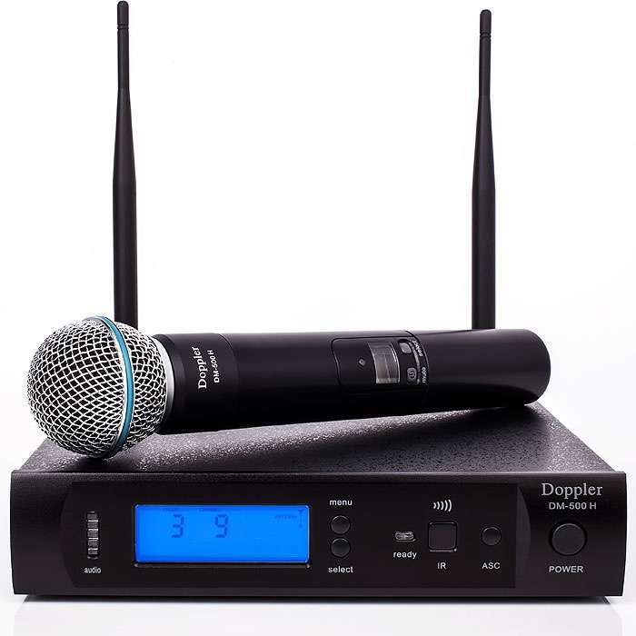 Doppler DM500H Dijital UHF Tek EL Tipi Telsiz Kablosuz Mikrofon Doppler DM500H Dijital UHF Tek EL Tipi Telsiz Kablosuz Mikrofon