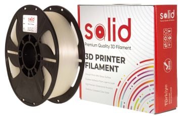 Solid Filament PLA Plus 1.75mm Naturel Şeffaf 1Kg