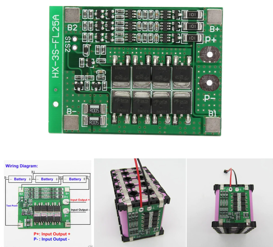 Bms 3s 25a схема подключения