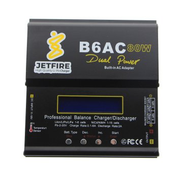 JetFire B6AC Dahili Adaptörlü LiXX, NiXX, Pb Şarj Aleti 80W