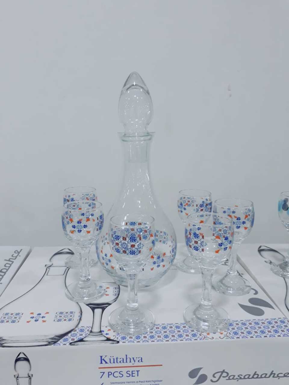 Paşabahçe 95485 Ayaklı Likör Kadeh Şişe Takımı 7 Parça l 70,21 TL l 70