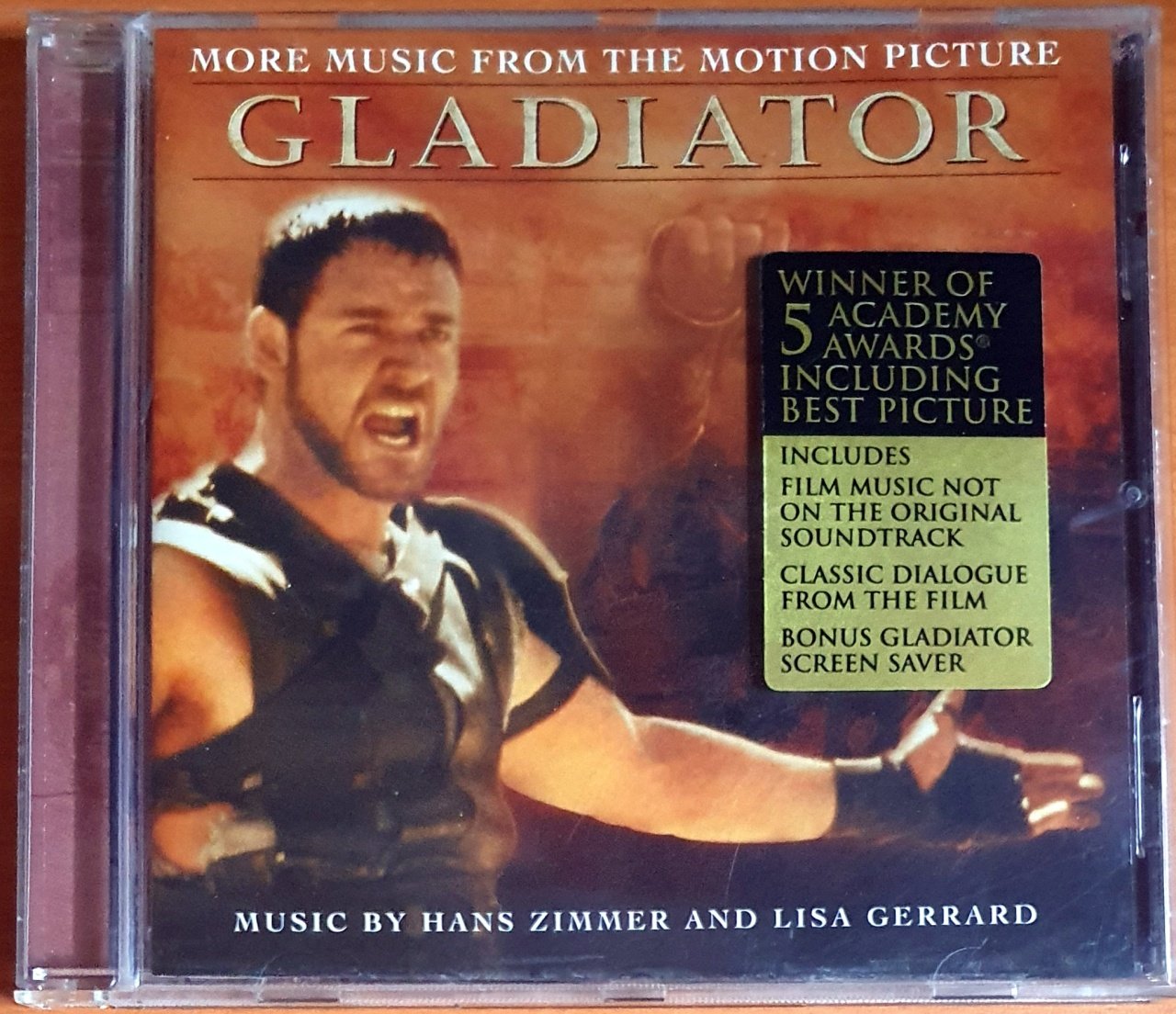 GLADIATOR SOUNDTRACK / HANS ZIMMER, LISA GERRARD (2001) - CD 2.EL