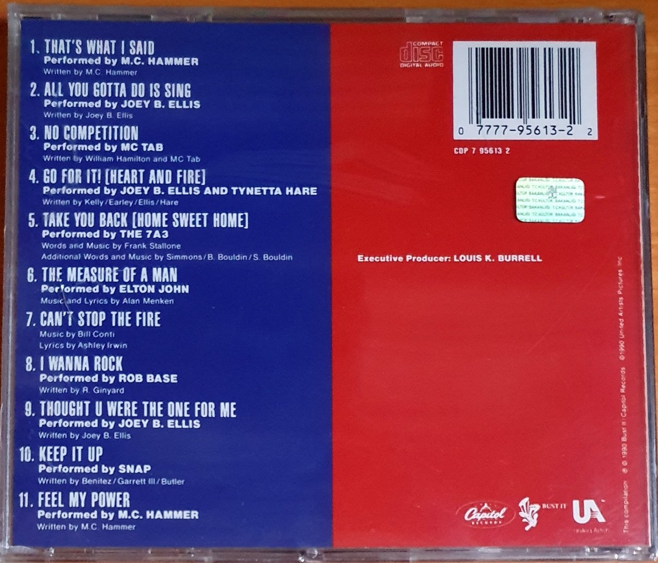 ROCKY V SOUNDTRACK / M.C. HAMMER, MC TAB, ELTON JOHN, BILL CONTI, SNAP