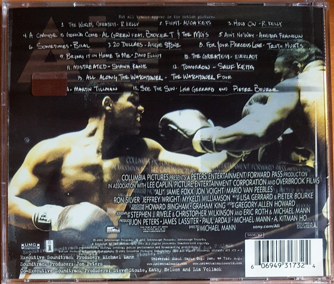 ALI SOUNDTRACK / R. KELLY, ALICIA KEYS, EVERLAST, ARETHA FRANKLIN ...