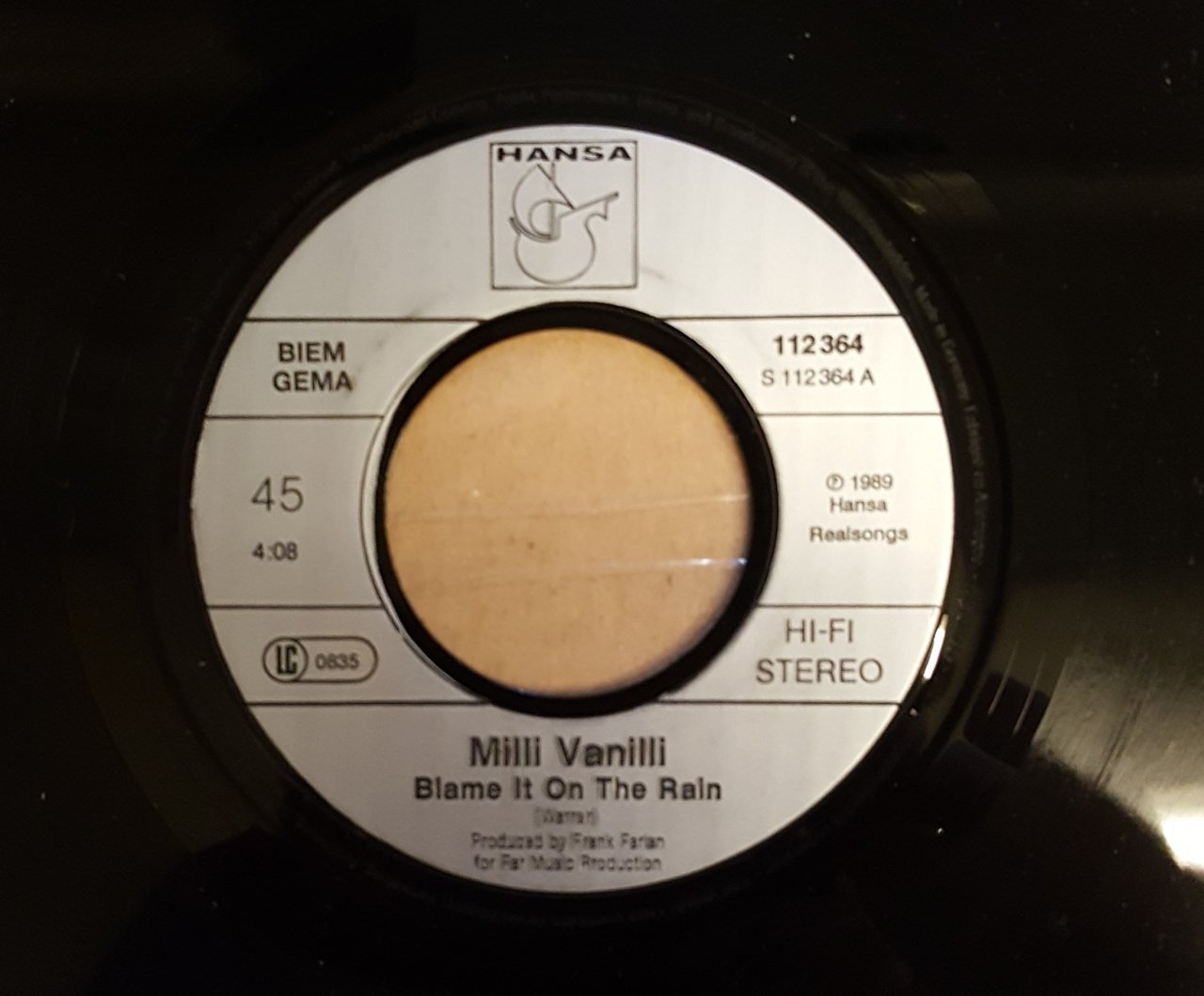 MILLI VANILLI BLAME IT ON THE RAIN MONEY Remix 7 45 DEV R 2   20180707 114305 