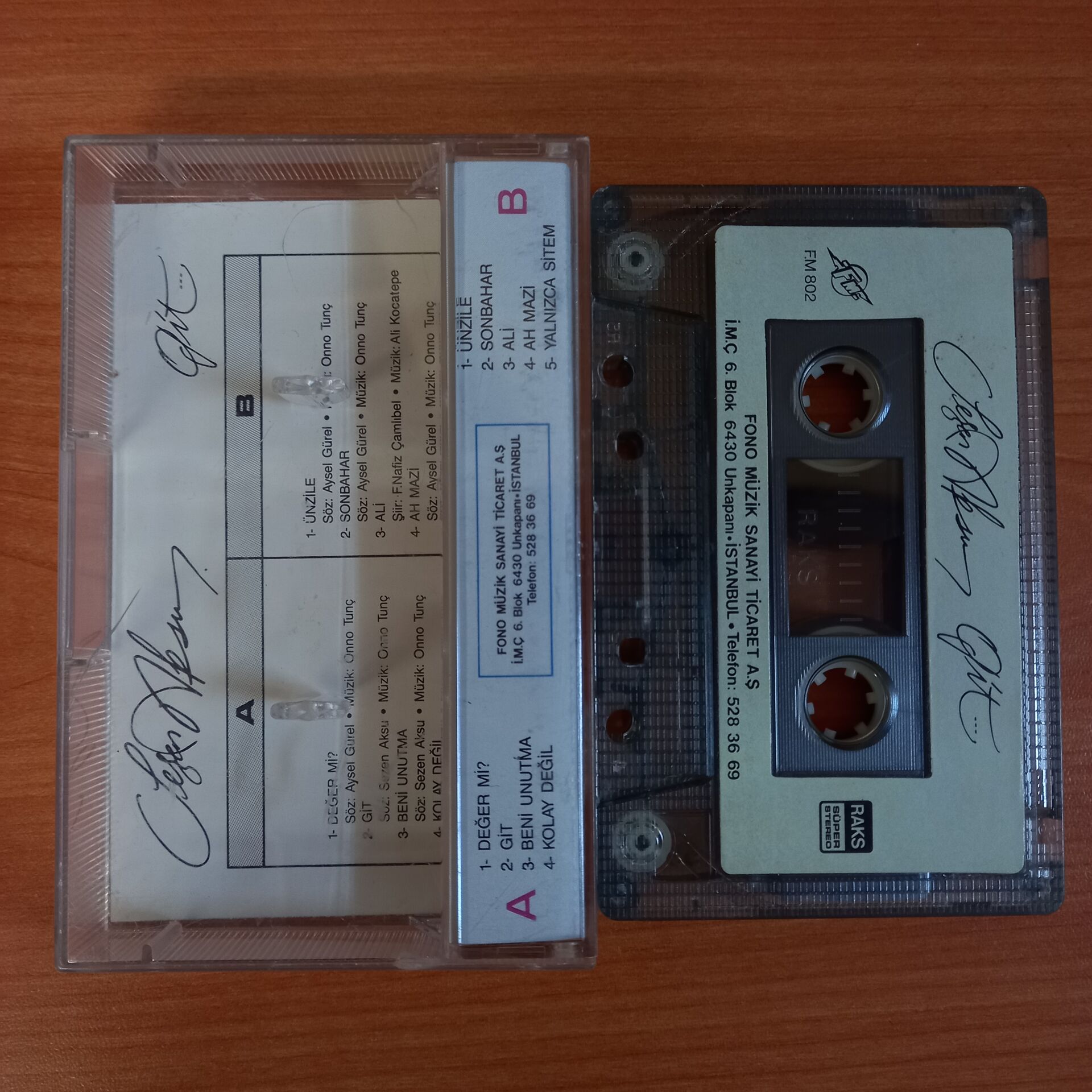 Sezen Aksu Gİt 1986 Kaset 2 El