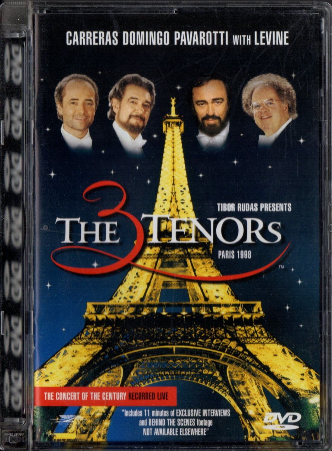 JOSÉ CARRERAS, PLÁCIDO DOMINGO, LUCIANO PAVAROTTI AVEC JAMES LEVINE ET