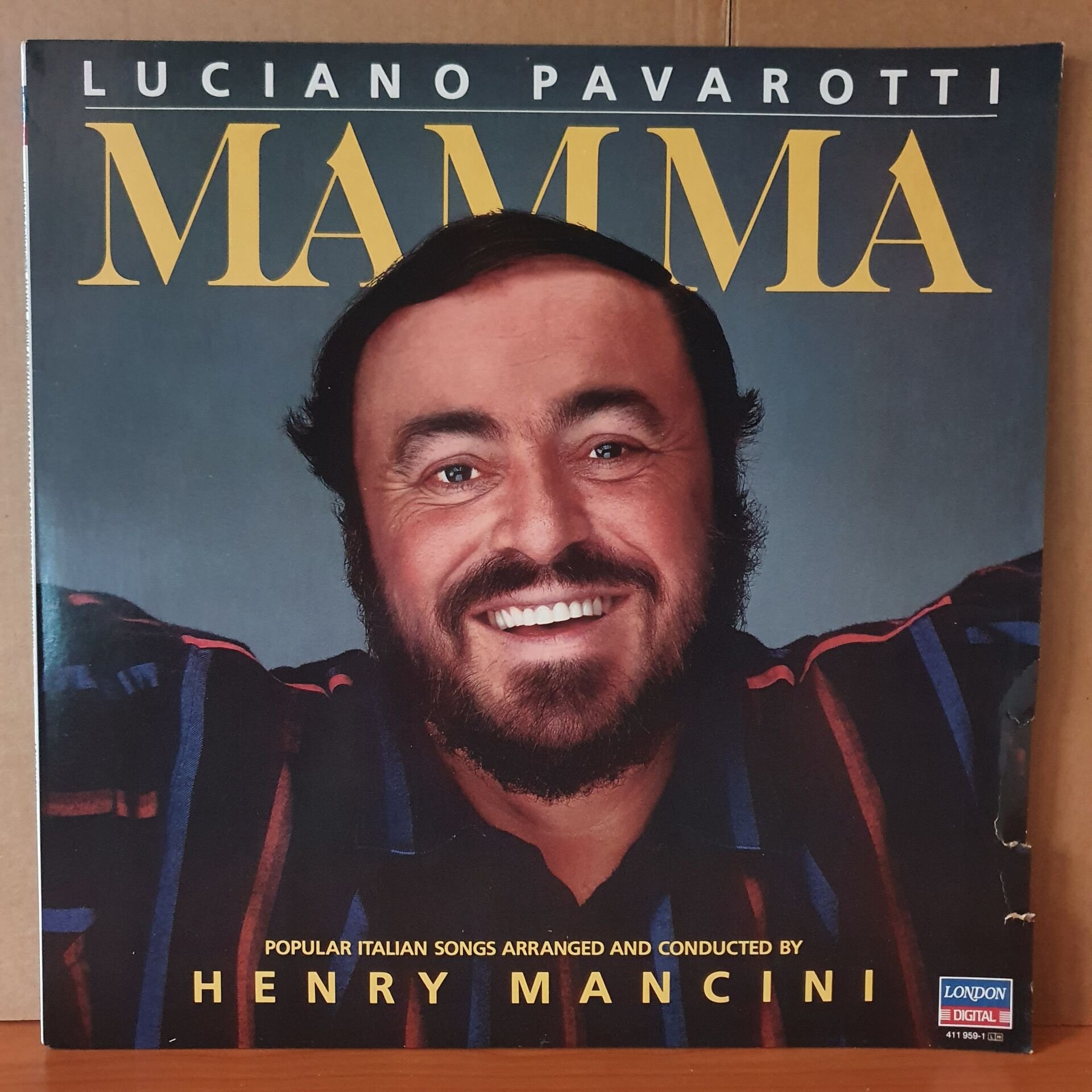 Luciano Pavarotti Henry Mancini Mamma 1984 Lp 2el Plak 8442