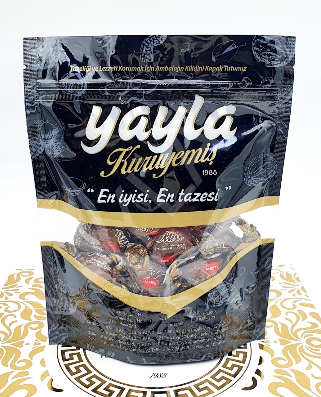 Kent Kahveli Şeker 1 kg, KENT KAHVELİ ŞEKER