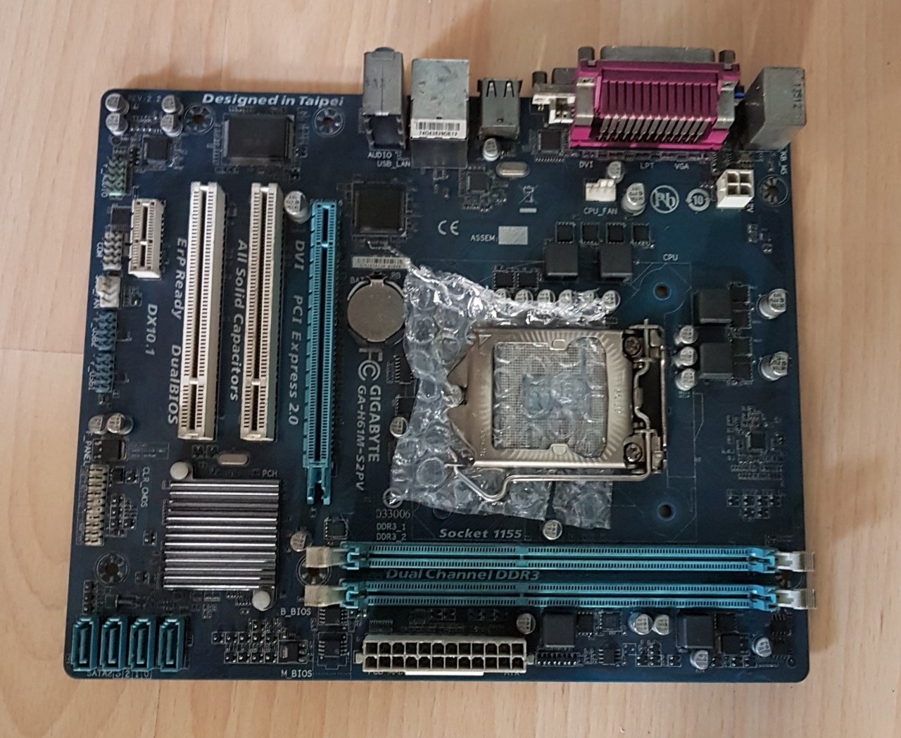 Gigabyte ga h61m s2pv не стартует