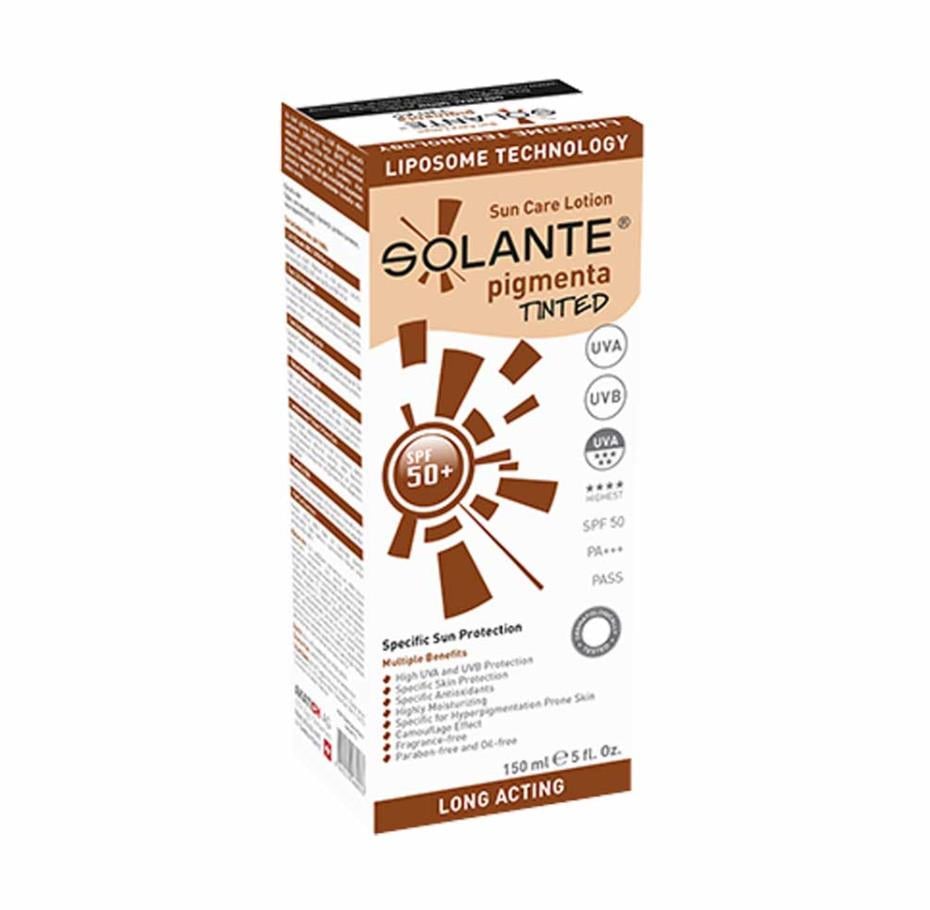 solante pigmenta tinted lotion