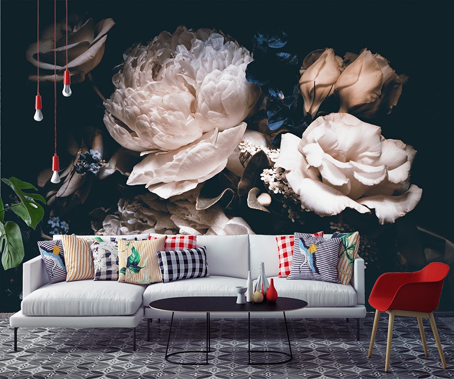 Çiçek Desenli Duvar Kağıdı TK730189108