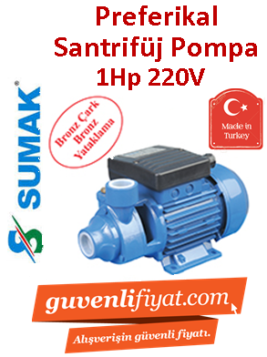 sumak sm10 1hp 220v preferikal santrifuj pompa sumak preferikal pompalar 1 374 70 tl