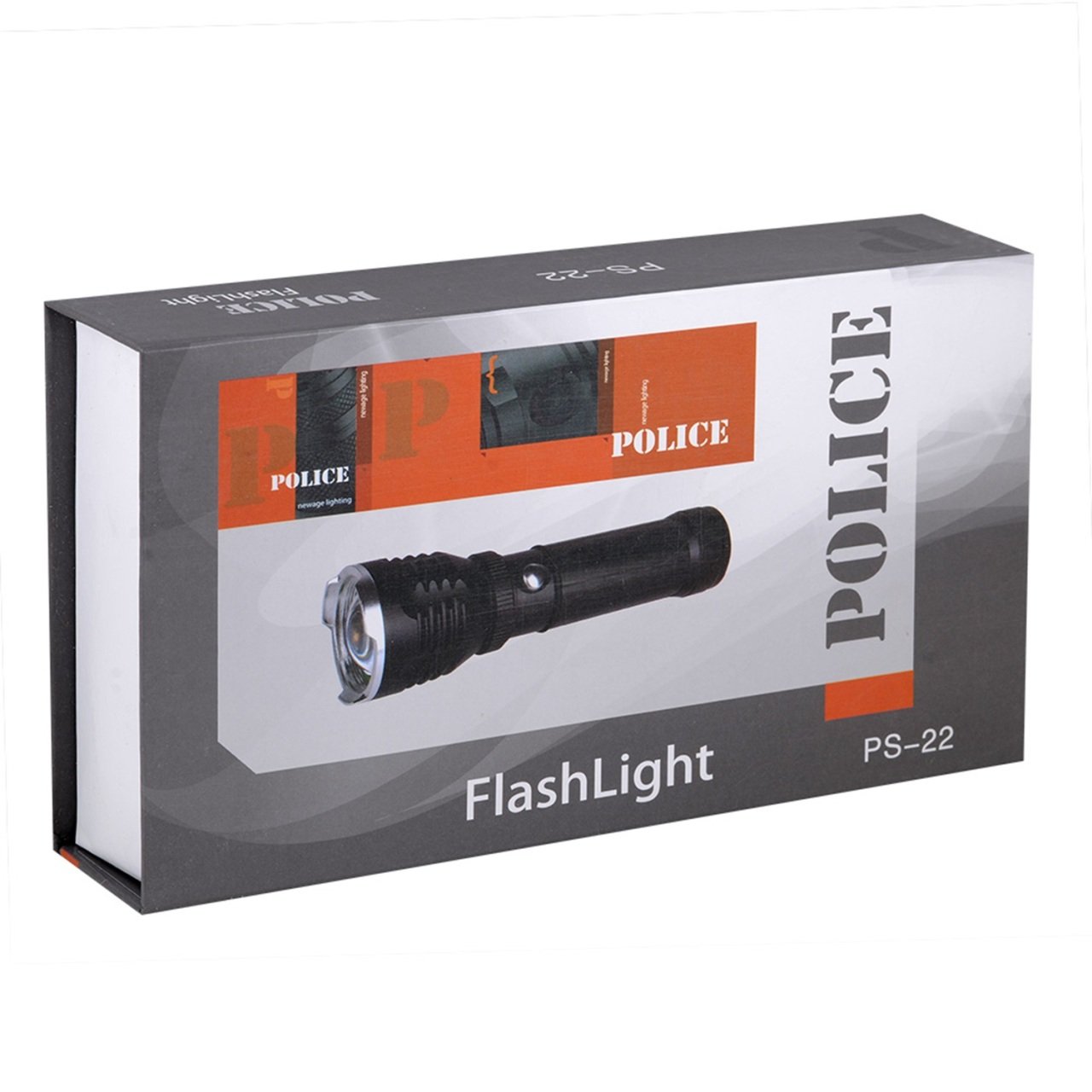 Police PS-22 El Feneri Kit Pil+Şarj+magnet Pro Led Işık