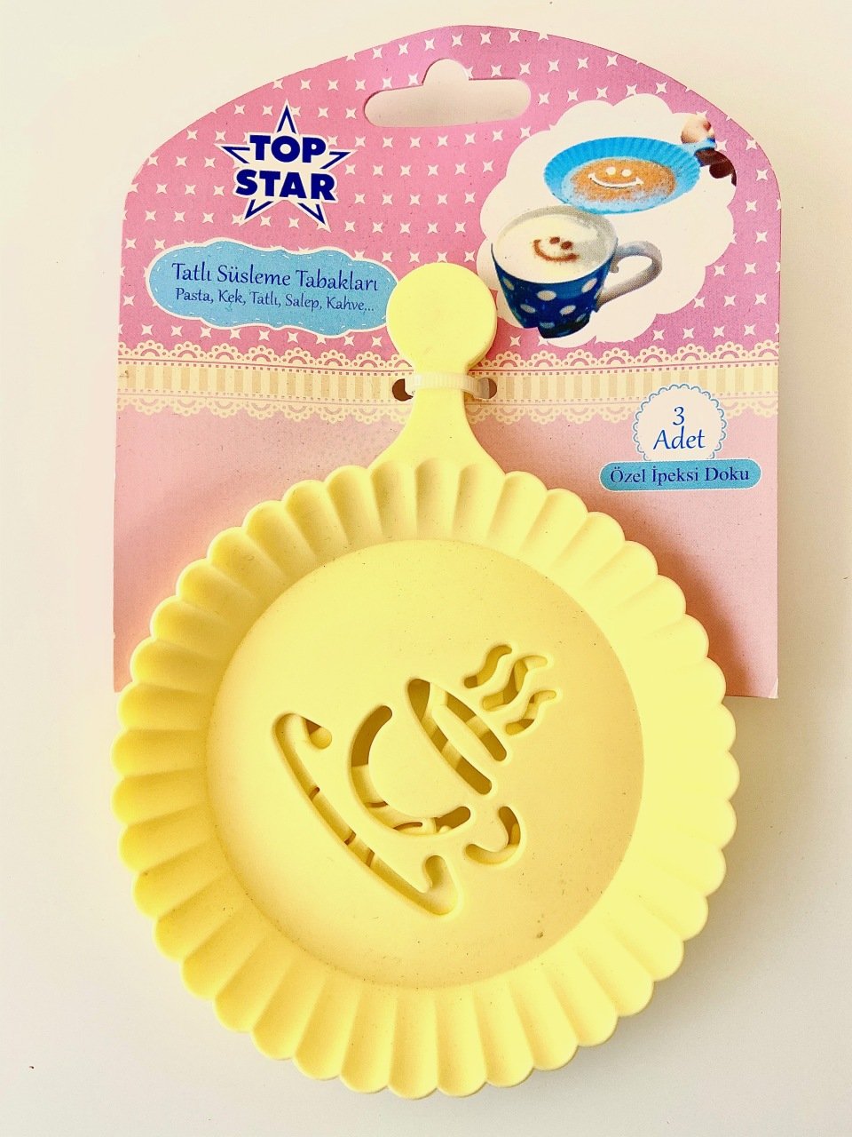 Tatlı&Salep&Kahve Süsleme Tabakları 3�lü Set Model 1 Pratik Mutfak