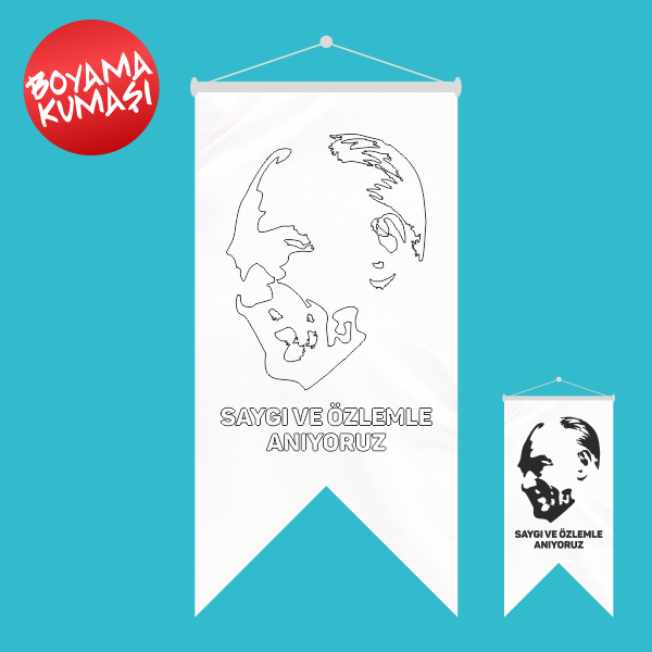 Ataturk Kirlangic Boyama Kumasi 50x70 Cm Olculeri Ve Fiyatlari