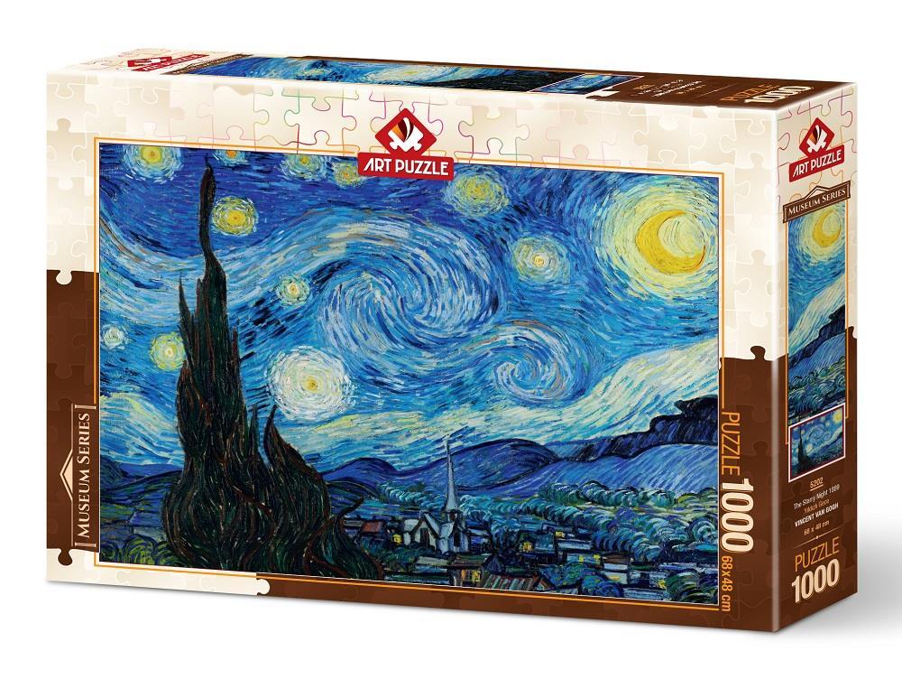 Art Puzzle Yıldızlı Gece, 1889 1000 Parça - Puzzlesepeti