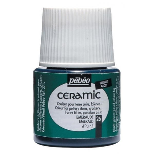 Pebeo Cam Ceramic Seramik Boyası 26 Emerald-Zümrüt Yeşili 45ML. Pebeo Cam Ceramic Seramik Boyası 26 Emerald-Zümrüt Yeşili 45ML.