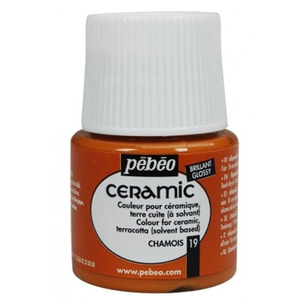 Pebeo Cam Ceramic Seramik Boyası 19 Chamoi-Güderi 45ML. Pebeo Cam Ceramic Seramik Boyası 19 Chamoi-Güderi 45ML.