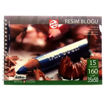 Talens Spiralli Resim Bloğu Eskiz Çizim Defteri 35x50 cm 160 gr 15 Sayfa