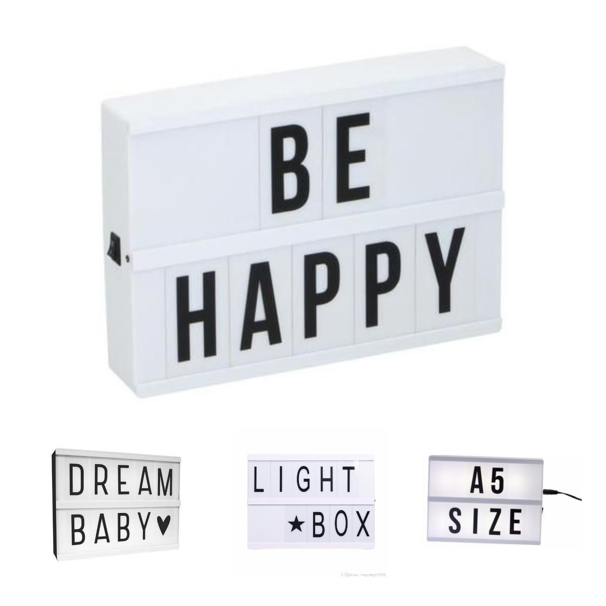 Bebek Odası Cinematic Light Box Işıklı Mesaj Kutusu Duvar Aydınlatma