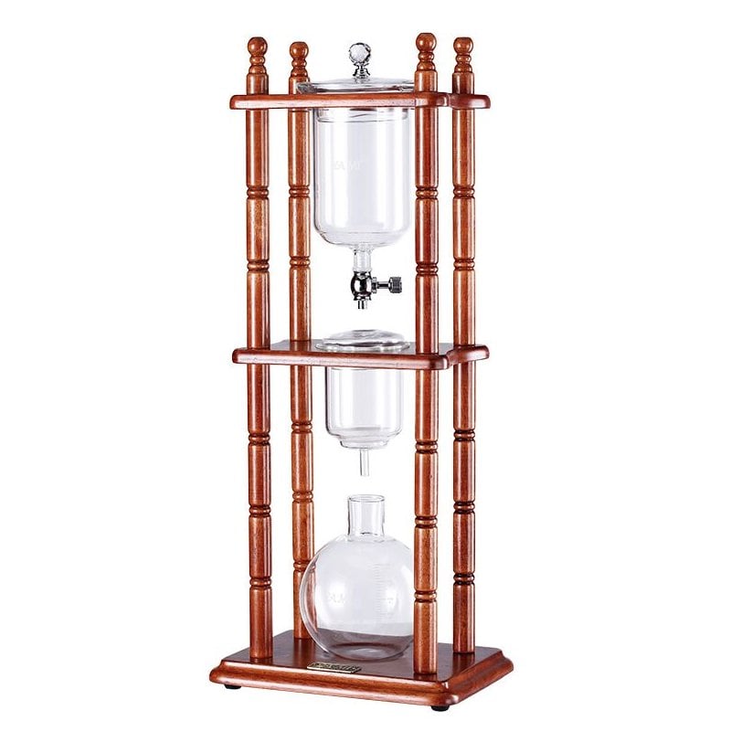 Cold Drip/Brew Coffee Cam Seti Soğuk Kahve Demleme Düzeneği Ahşap